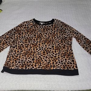 Women soft leopard top